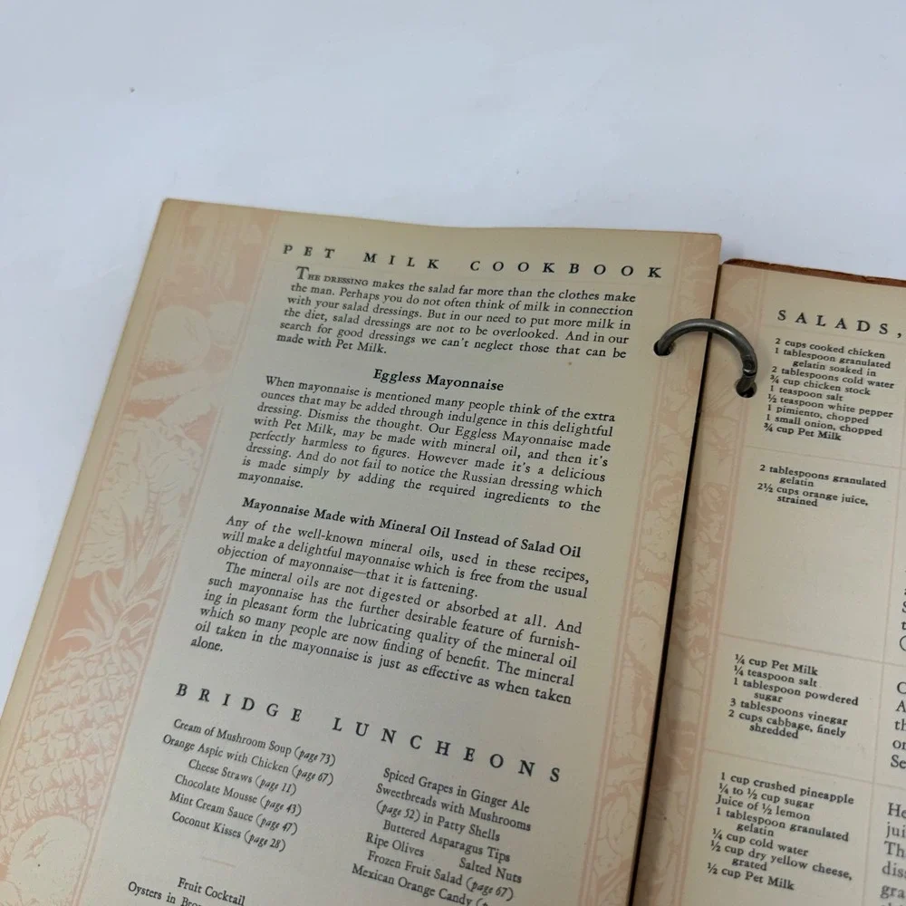 Vintage Pet Milk Cookbook Ring Bound Recipes Good Housekeeping Institute